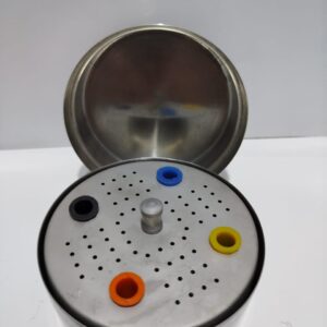 علبة تعقيم لبية مستديرة